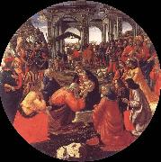 Domenico Ghirlandaio The adoration of the Konige oil on canvas